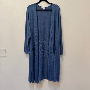 Brand New LuLaRoe Size XL Blue Sarah Cardigan